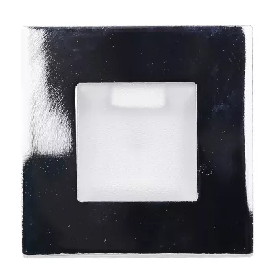 Schodišťové vestavné svítidlo ZORDA 2 - 1xG4, 20W, 7,3x7,3cm, čtvercové, chromované