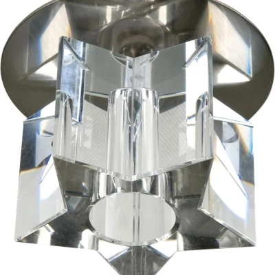 Stropní zápustné svítidlo ZUCKI - 1xG4, 20W, chromované / čiré