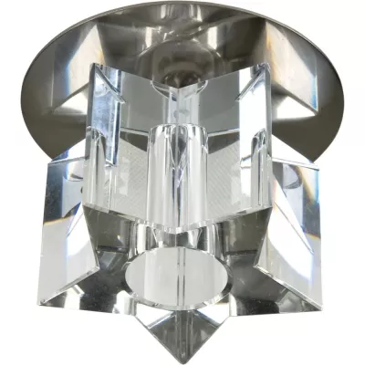 Stropní zápustné svítidlo ZUCKI - 1xG4, 20W, chromované / čiré