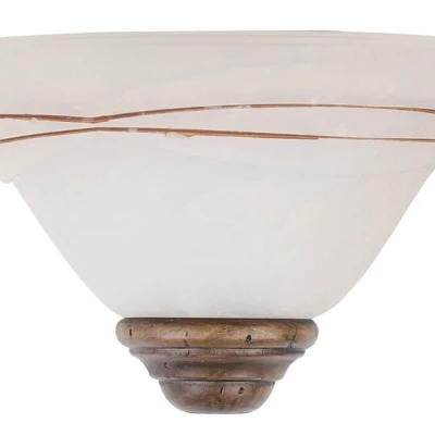 Nástěnné vzorované osvětlení ALTEA - 1xE27, 60W, patina / bílé