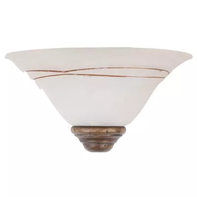 Nástěnné vzorované osvětlení ALTEA - 1xE27, 60W, patina / bílé