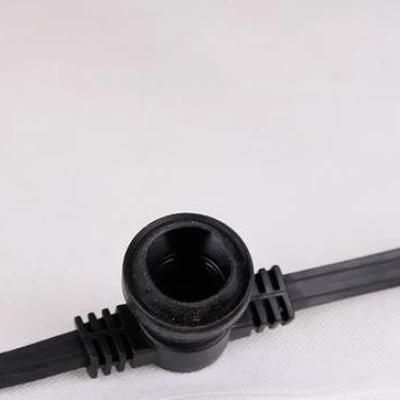 Venkovní světelná girlanda SOUTA - 5×E27, 5m, rozestup 1m