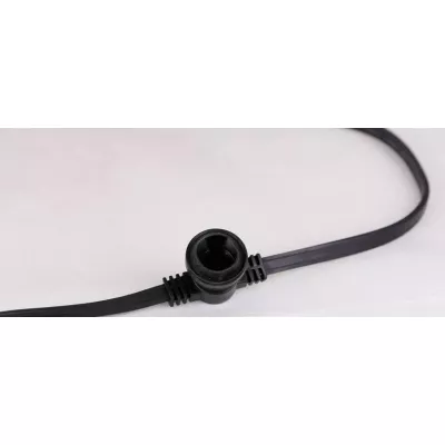 Venkovní světelná girlanda SOUTA - 10×E27, 5m, rozestup 0,5m