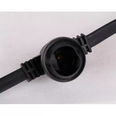 Venkovní světelná girlanda SOUTA - 20×E27, 20m, rozestup 1m