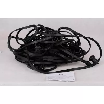 Venkovní světelná girlanda SOUTA - 20×E27, 20m, rozestup 1m