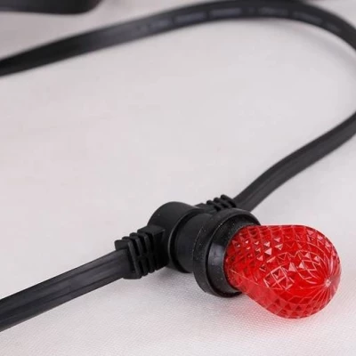 Venkovní světelná girlanda SOUTA - 25×E27, 25m, rozestup 1m