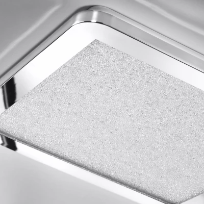 Stmívatelný LED panel do koupelny NEXIT - 18W, 3000K (teplá bílá), 30x30cm, chromovaný