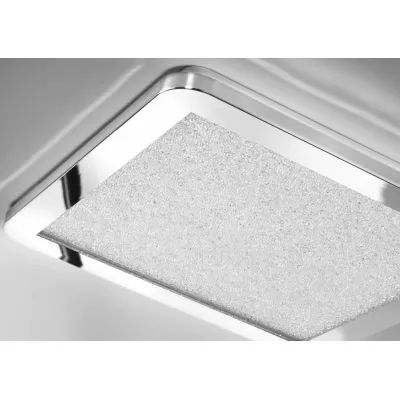 Stmívatelný LED panel do koupelny NEXIT - 18W, 3000K (teplá bílá), 30x30cm, stříbrný