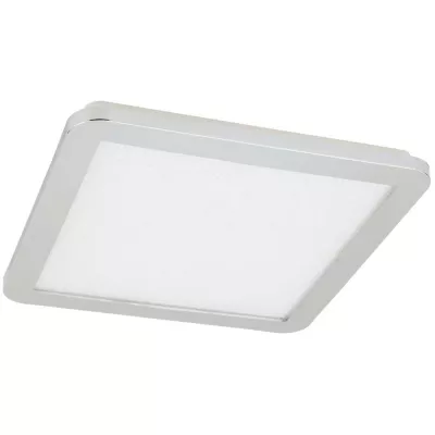 Stmívatelný LED panel do koupelny NEXIT - 24W, 3000K (teplá bílá), 40x40cm, chromovaný
