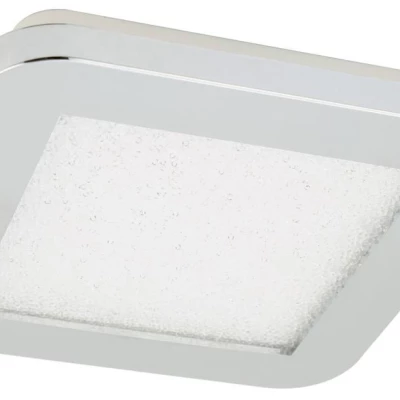 Stmívatelný LED panel do koupelny NEXIT - 10W, 3000K (teplá bílá), 17x17cm, chromovaný