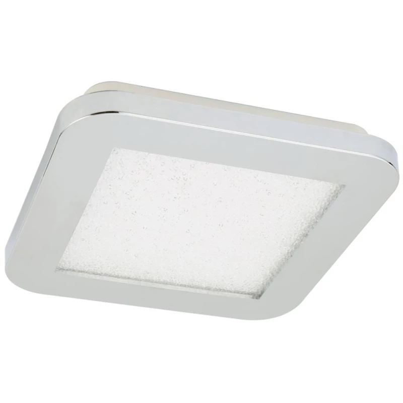 Stmívatelný LED panel do koupelny NEXIT - 10W, 3000K (teplá bílá), 17x17cm, chromovaný