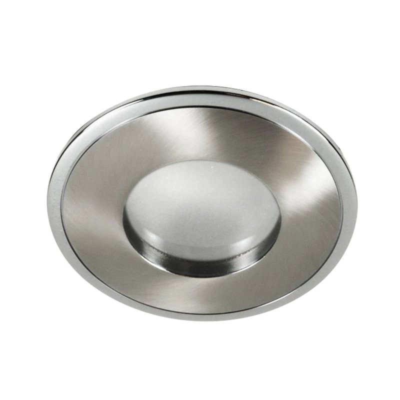 Stropní koupelnové zápustné světlo DERYL 6 - 1xGU5,3, MR16, 50W, 8,4cm, kulaté, chromované / stříbrné