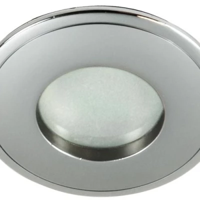 Stropní koupelnové zápustné světlo DERYL 6 - 1xGU5,3, MR16, 50W, 8,4cm, kulaté, stříbrné