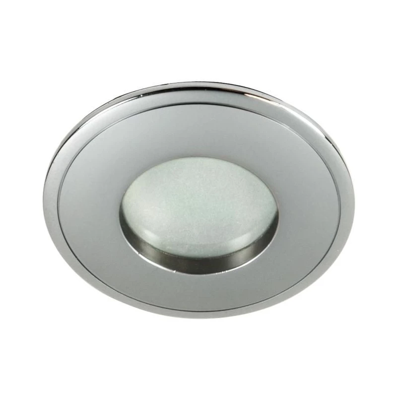 Stropní koupelnové zápustné světlo DERYL 6 - 1xGU5,3, MR16, 50W, 8,4cm, kulaté, stříbrné