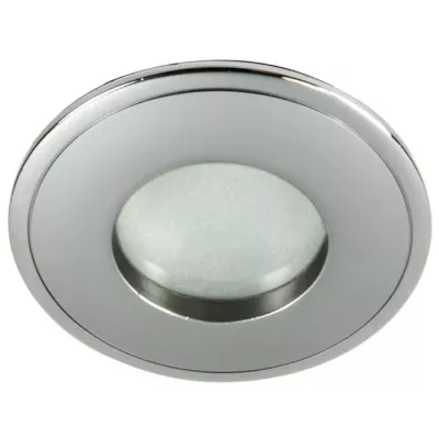 Stropní koupelnové zápustné světlo DERYL 6 - 1xGU5,3, MR16, 50W, 8,4cm, kulaté, stříbrné