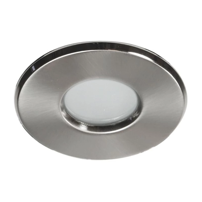 Koupelnové stropní vestavné svítidlo DERYL 3 - 1xGU5,3, MR16, 50W, 8,4cm, kulaté, stříbrné