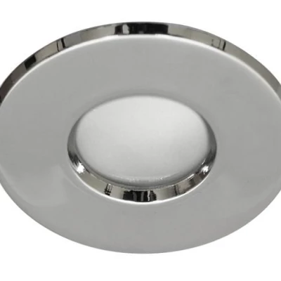 Koupelnové stropní vestavné svítidlo DERYL 3 - 1xGU5,3, MR16, 50W, 8,4cm, kulaté, chromované