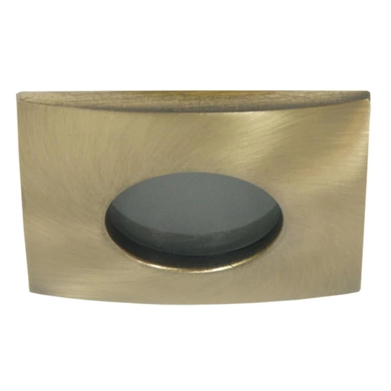 Hranaté koupelnové zápustné světlo DERYL 7 - 1xGU5,3, MR16, 50W, 8,2x8,2cm, zlaté