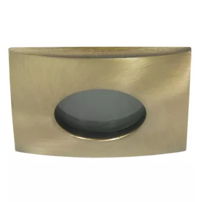 Hranaté koupelnové zápustné světlo DERYL 7 - 1xGU5,3, MR16, 50W, 8,2x8,2cm, zlaté