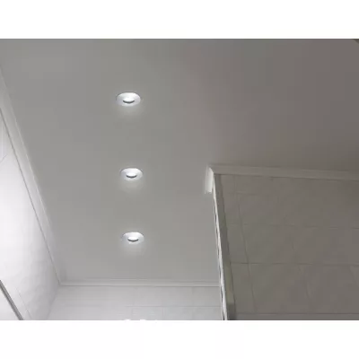 Zápustné koupelnové kulaté stropní světlo DERYL 9 - 1xGU5,3, MR16, 50W, 8,3cm, chromované