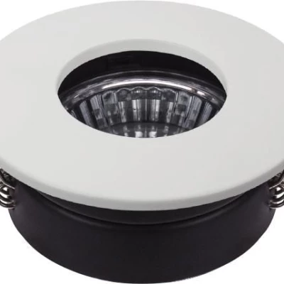 Zápustné koupelnové kulaté stropní světlo DERYL 9 - 1xGU5,3, MR16, 50W, 8,3cm, bílé