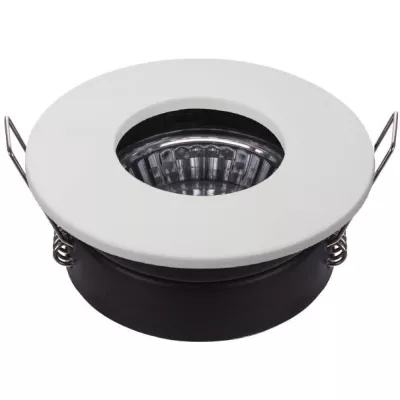 Zápustné koupelnové kulaté stropní světlo DERYL 9 - 1xGU5,3, MR16, 50W, 8,3cm, bílé