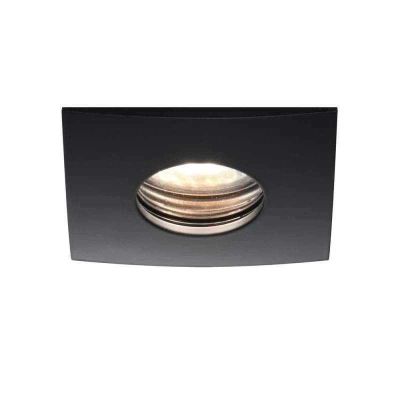 Hranaté podhledové koupelnové stropní svítidlo DERYL 10 - 1xGU5,3, 50W, 8,4x8,4cm, černé