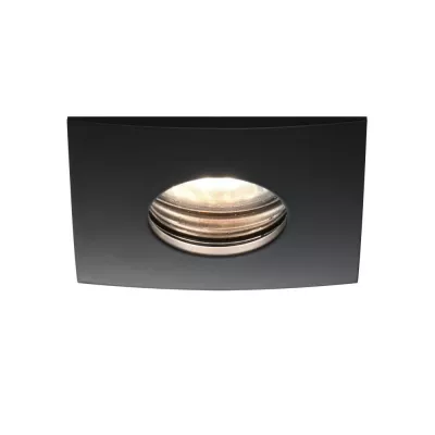 Hranaté podhledové koupelnové stropní svítidlo DERYL 10 - 1xGU5,3, 50W, 8,4x8,4cm, černé