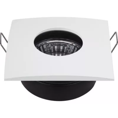 Hranaté podhledové koupelnové stropní svítidlo DERYL 10 - 1xGU5,3, MR16, 50W, 8,4x8,4cm, bílé