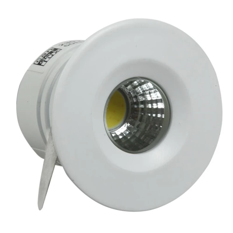 Kulaté stropní LED svítidlo do koupelny DERYL 11 - 1x3W, 6500K (studená bílá), 4,6cm, bílé