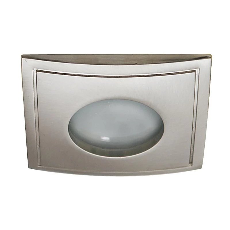 Hranaté koupelnové zápustné světlo DERYL 4 - 1xGU5,3, MR16, 50W, 8,5cm, stříbrné