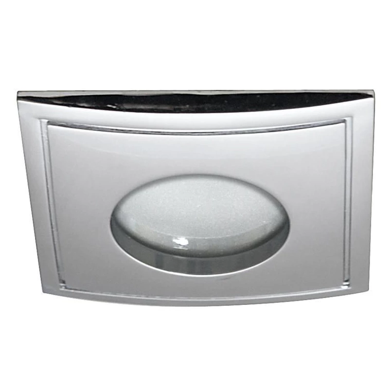 Hranaté koupelnové zápustné světlo DERYL 4 - 1xGU5,3, MR16, 50W, 8,5cm, chromované