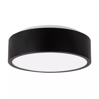 Stropní koupelnové LED osvětlení GOKU - 10W, 4000K (denní bílá), 32cm, kulaté, černé