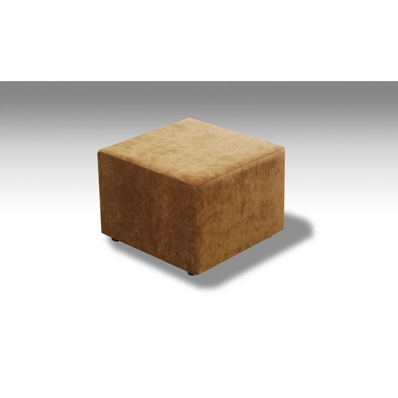 Taburet kostka ABRAHAM - hořčicová