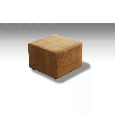 Taburet kostka ABRAHAM - hořčicová