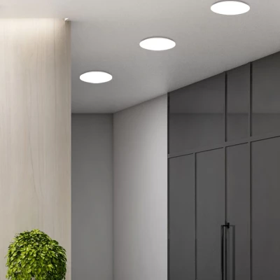 Stropní LED koupelnové osvětlení MEGA - 12W, 4000K (denní bílá), 23cm, kulaté, bílé