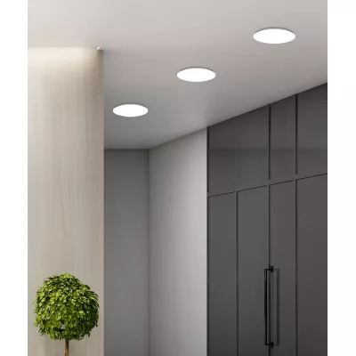 Stropní LED koupelnové osvětlení MEGA - 12W, 4000K (denní bílá), 23cm, kulaté, bílé