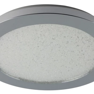 Kulatý stmívatelný LED panel do koupelny PIXEL - 12W, 3000K (teplá bílá), 22,5cm, chromovaný