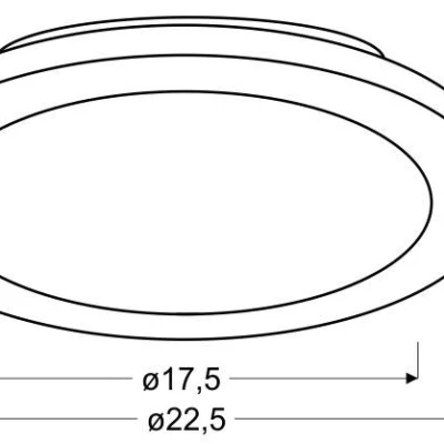 Kulatý stmívatelný LED panel do koupelny PIXEL - 12W, 3000K (teplá bílá), 22,5cm, chromovaný