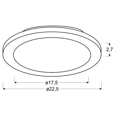 Kulatý stmívatelný LED panel do koupelny PIXEL - 12W, 3000K (teplá bílá), 22,5cm, chromovaný