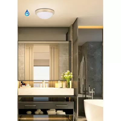 Kulaté stropní koupelnové svítidlo RODA - 1xE27, 60W, 28cm, zlaté