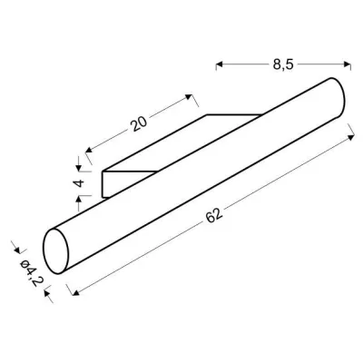 LED světlo nad zrcadlo do koupelny UNIVERSE - 12W, 4000K (denní bílá), 61cm, chromované