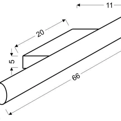 LED světlo nad zrcadlo do koupelny UNIVERSE - 14W, 4000K (denní bílá), 65cm, chromované