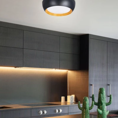 Přisazené LED stropní svítidlo ABRUZZO - 24W, 4000K (denní bílá), černé / hnědé / bílé