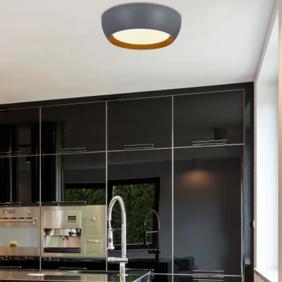 Přisazené LED stropní svítidlo ABRUZZO - 24W, 4000K (denní bílá), šedé / hnědé / bílé