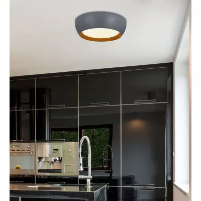 Přisazené LED stropní svítidlo ABRUZZO - 24W, 4000K (denní bílá), šedé / hnědé / bílé