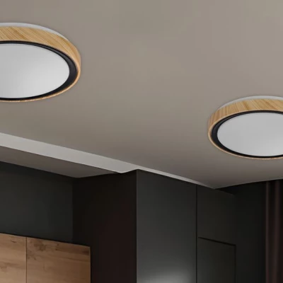 LED stropní světlo AFLO - 24W, 3000-6000K (teplá-studená bílá), hnědé / černé / bílé