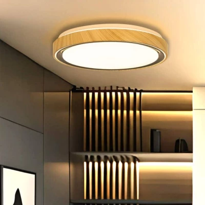 LED stropní světlo AFLO - 24W, 3000-6000K (teplá-studená bílá), hnědé / černé / bílé