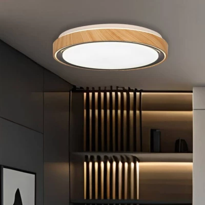 LED stropní světlo AFLO - 24W, 3000-6000K (teplá-studená bílá), hnědé / černé / bílé