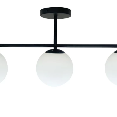 Moderní stropní osvětlení AMADEO - 3xE14, 40W, černé / bílé